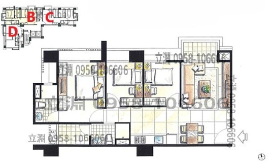 亞哥墨上青格局圖