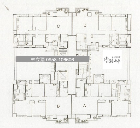 龍寶晴臻邸格局圖